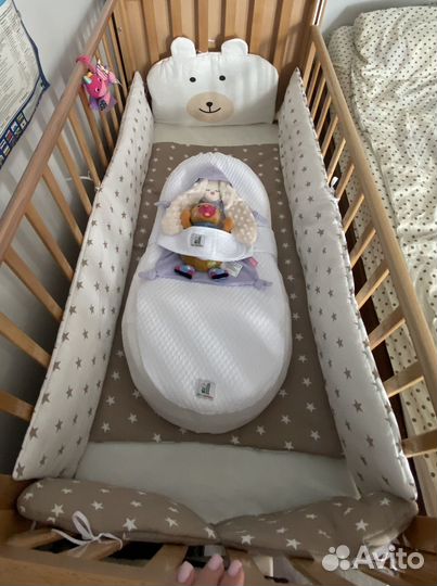 Бортики в детскую кроватку с одеялом