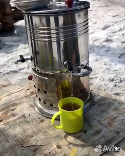 Самовар на дровах турецкий