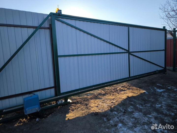 Откатные ворота под ключ с установкой