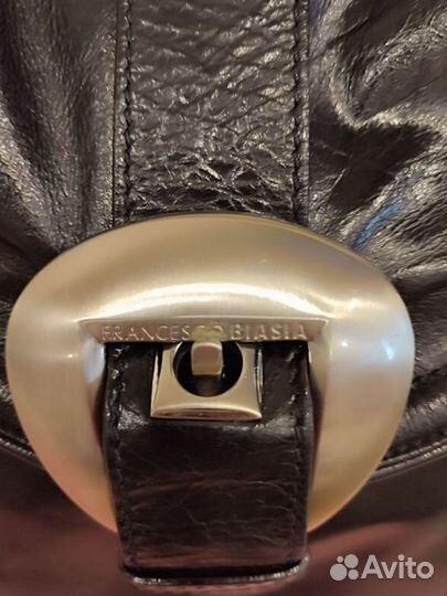 Сумка женская б/у натуральная кожа италия