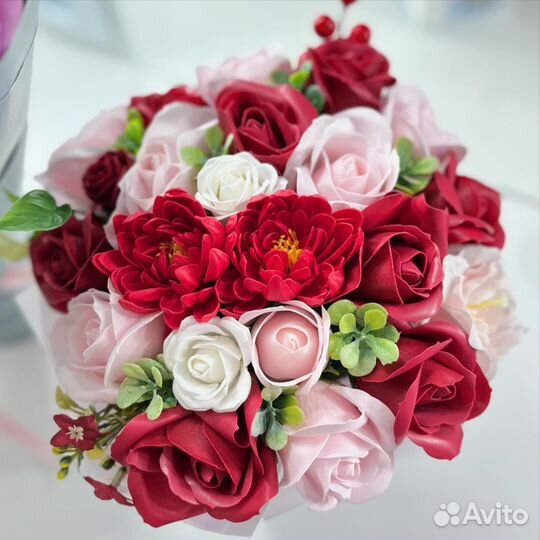 Букет из мыльных роз, мыльные розы