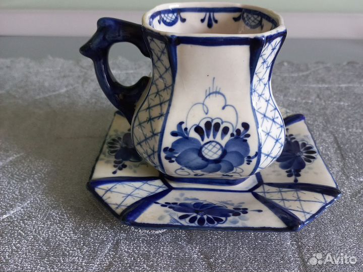 Чайная пара Гжель