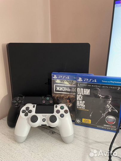 Sony playstation 4 slim 1tb с играми