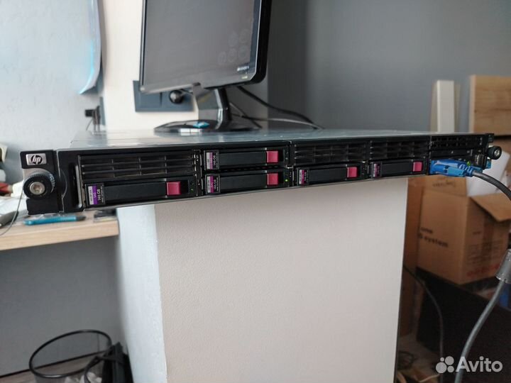 Сервер HP DL360G7 2X Xeon E5620/64Gb/4x146+1x300Gb