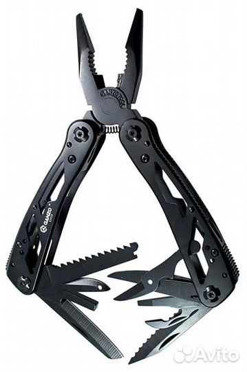 Мультитул (Ganzo) G202-B (Черный, 24 инструмента)