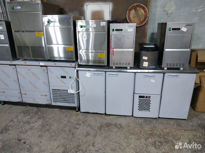 Холодильные и морозильные столы Б/У