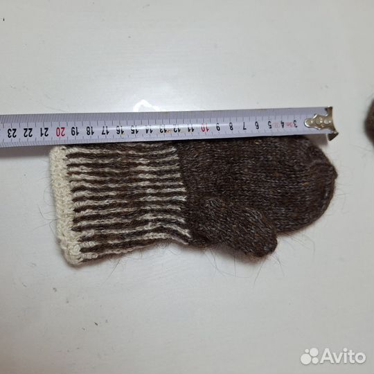 Варежки детские шерстяные