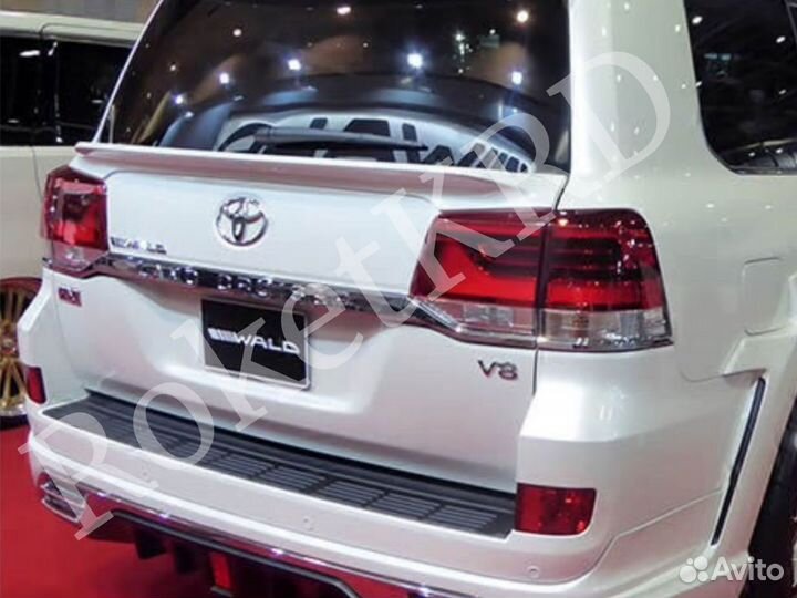 Спойлер под стекло land cruiser 200 16 Wald