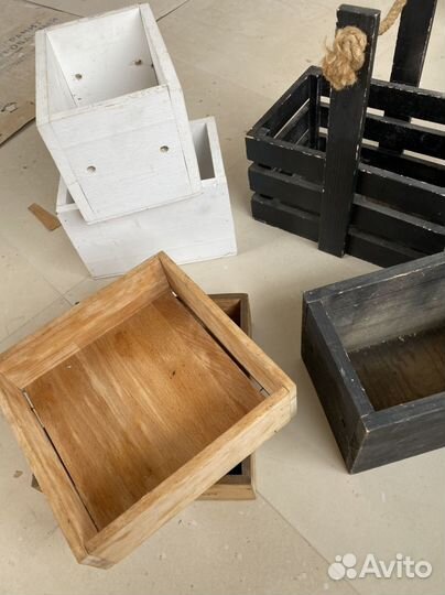 Яшики коробочки для декора, цветов, специй