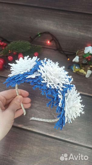 Новогодняя диадема Снежинки