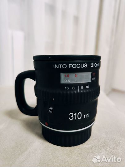 Кружка объектив черная