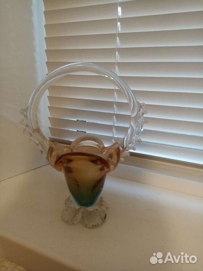 Ваза цветное стекло