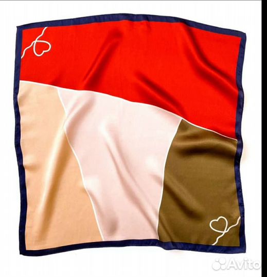 Платок 53 на 53 см натуральный шелк