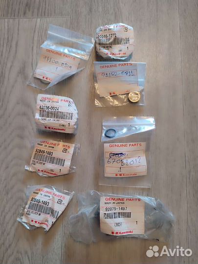 Ремкомплект втулок заднего амортизатора Kawasaki