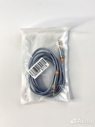 Аудиокабель новый AUX 3.5 мм/ 3.5мм, 1.2 м