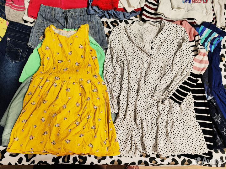 Вещи пакетом на девочку 140 146 152