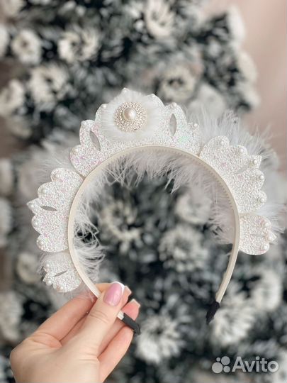 Ободок снежинка снегурочка льдинка