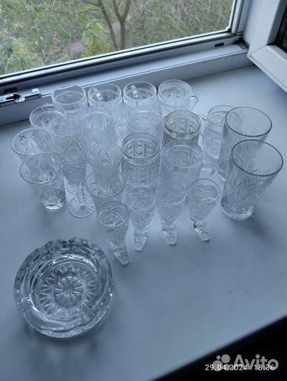 Ваза хрустальная