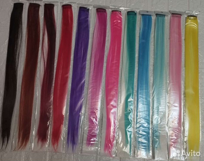 Цветные пряди для волос