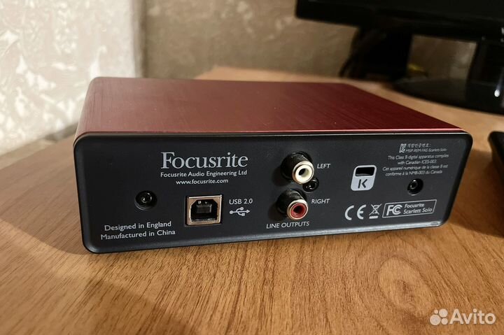 Бронь Focusrite scarlett solo 1st gen