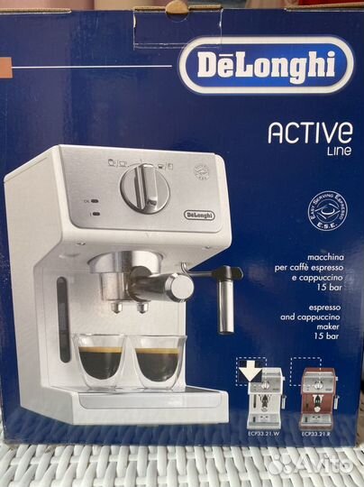 Кофеварка рожковая delonghi ecp33.21