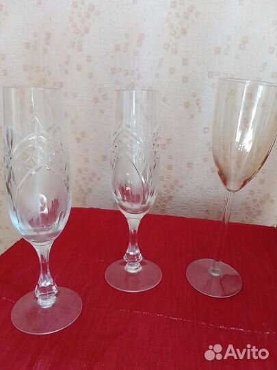 Посуда СССР, стаканы, фужеры