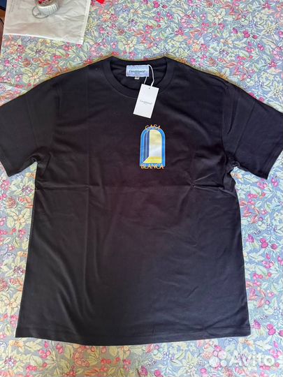 Черная Футболка casa blanca