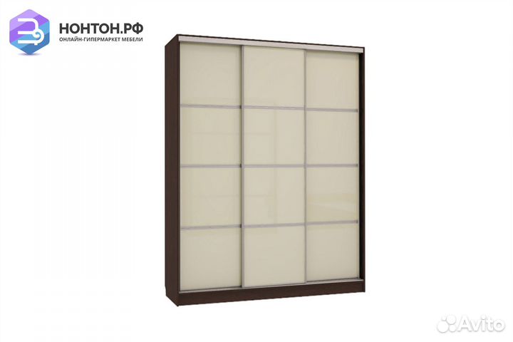 Шкаф-купе Бассо 2-600 венге / крем
