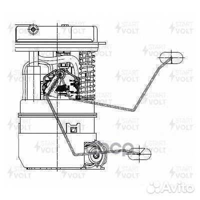 Насос топливный renault duster 10- 1.6I 4X4