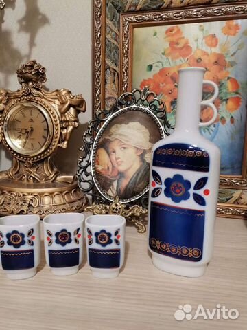 Графин стаканчики винтаж