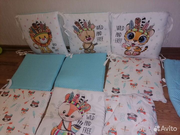 Бортики в детскую кроватку