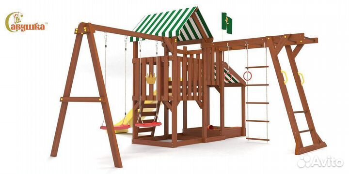 Игровой комплекс Савушка TooSun 4 Plus с песочнице