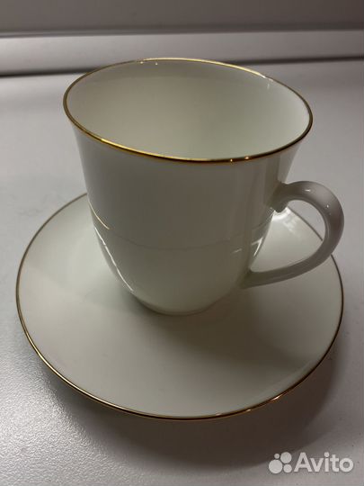 Чашка с блюдцем фарфор