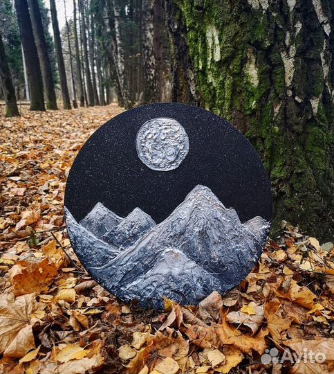 Панно «серебряные горы»