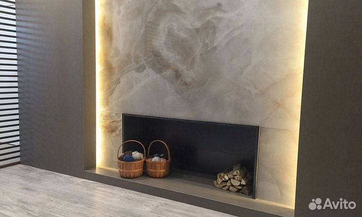 Облицовка каминов, печей, зон барбекю