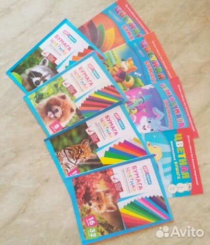 Бумага цветная А4 в ассортименте новая