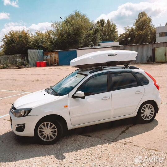 Автобокс Broomer Venture белый глянец на Kalina