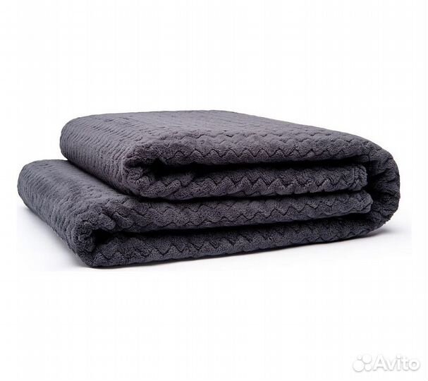 Плед GoodNight Велсофт 180х200, мокрый асфальт