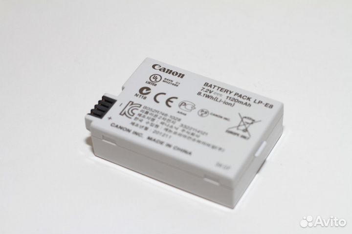 Аккумулятор Canon LP-E8 (оригинал) б/у