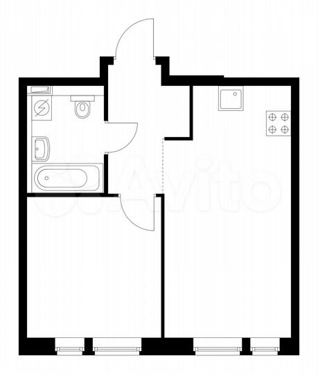 1-к. квартира, 37,2 м², 19/22 эт.