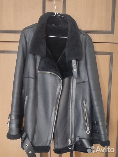 Дубленка авиатор женская Снежная Королева