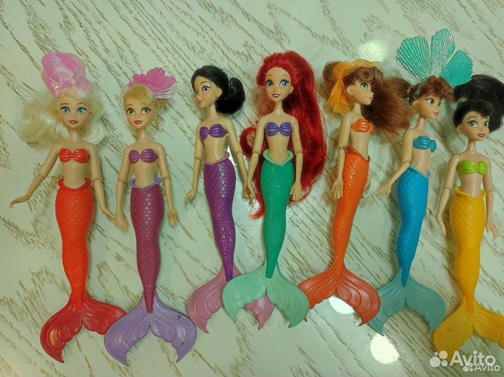 Ариэль и сестры. Принцессы Disney мини аниматорс