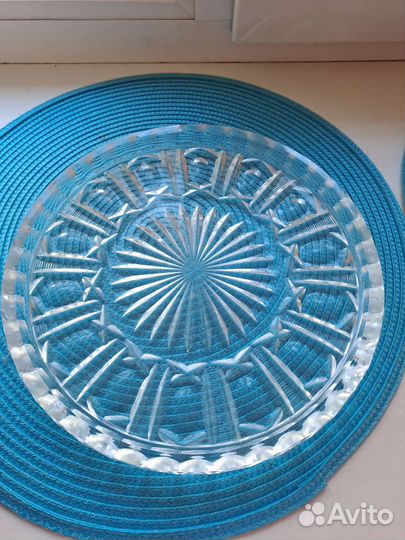 Блюдо хрустальное СССР