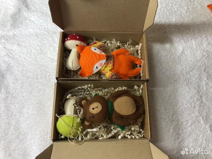 Новогодние игрушки из фетра