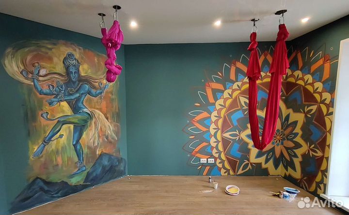 Роспись стен Барельеф декор мебели художник