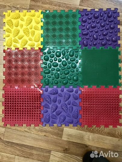 Ортопедический пазл коврик массажный