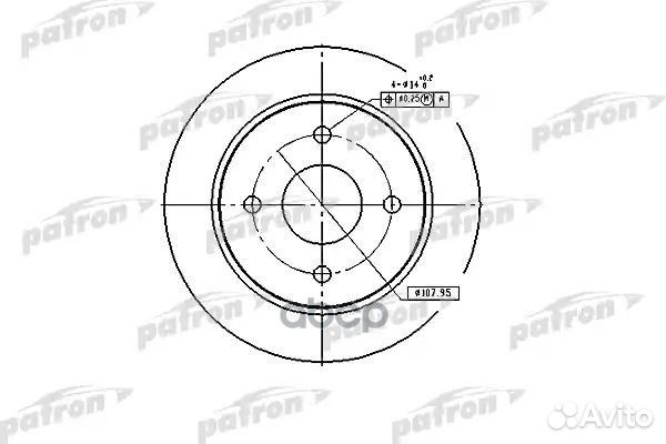 Диск тормозной задн ford: focus 98-04, focus се