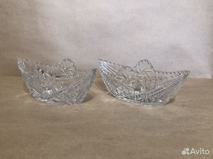 Конфетница, вазa, салaтница.Хрусталь СССР