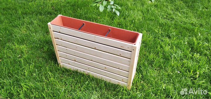 Кашпо для цветов уличное деревянное