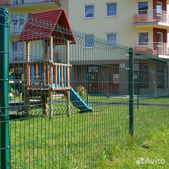 Забор металлический для детского сада в Плавске